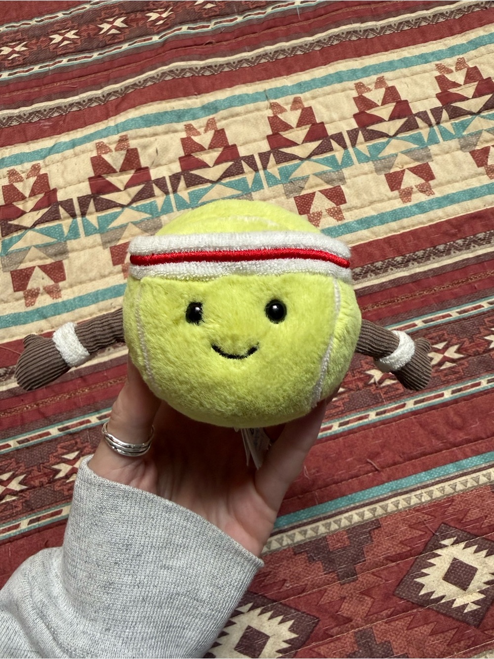 Jellycat Tennis Ball Plush Toy - Bright Yellow